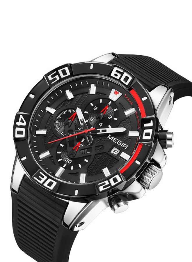 ميجر ساعة كرونوغراف مقاومة للماء طراز J4321B-KM للرجال - Image 3
