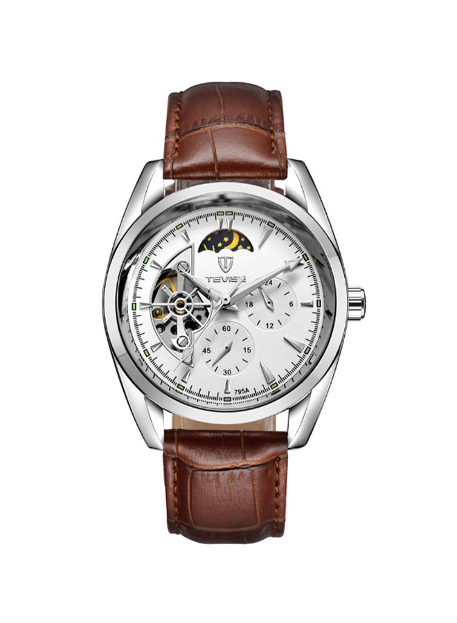 تيفيز ساعة مون فيز ميكانيكية بعقارب طراز J1759S-W2-KM للرجال