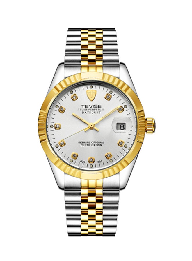 تيفيز ساعة يد كوارتز عصرية فاخرة بعقارب طراز J1763G-W2-KM للرجال