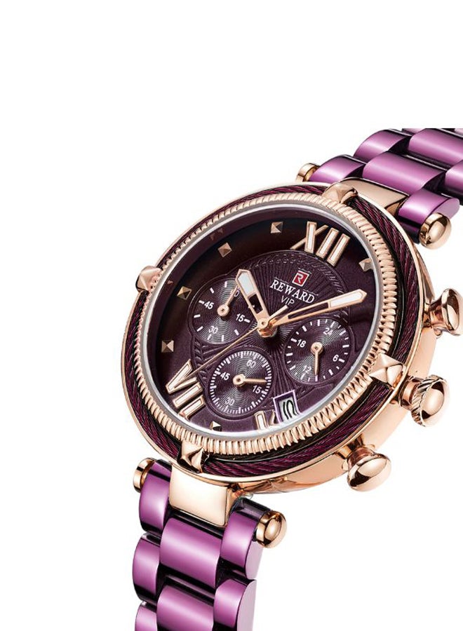 REWARD Women's Casual Waterproof Analog Wrist Watch J3879PU-KM - Image 2