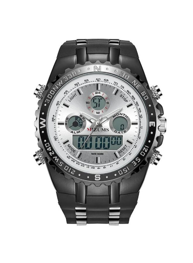 MIZUMS men Casual Waterproof Analog Digital Wrist Watch J4382W-KM - Image 1