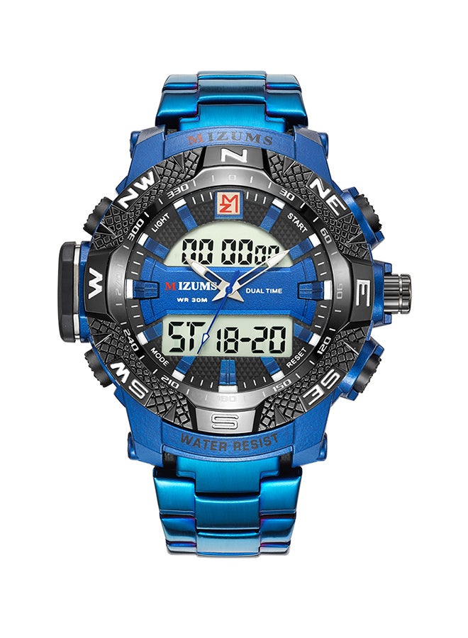 men Waterproof  Quartz Analog Digital Wrist Watch With Calandar Display J4384BL-KM - v1588095082/N36360983A_1