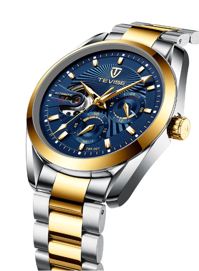 Tevise Men's Waterproof  Mechanical Analog Digital Wrist Watch J4330GBL-KM - Image 2