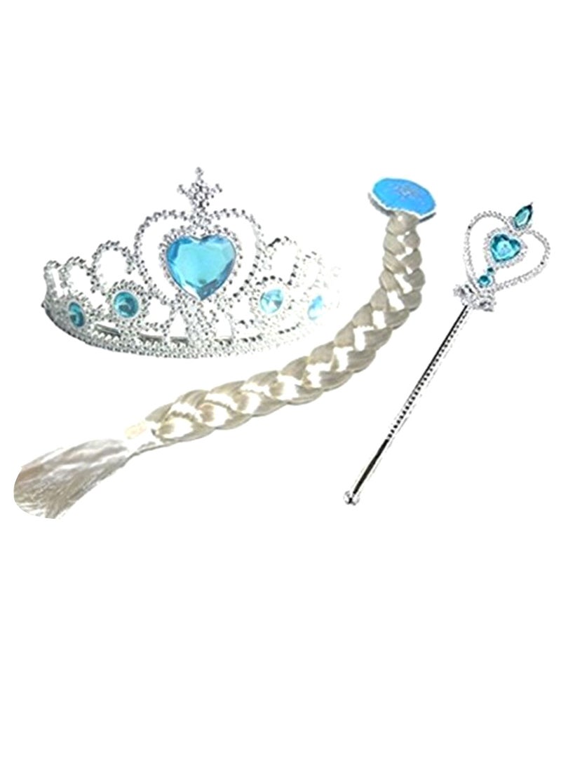 5-Piece Frozen Anna Elsa Princess Costume And Accessories Set 4 - 5 Years - v1588095656/N37524526A_3