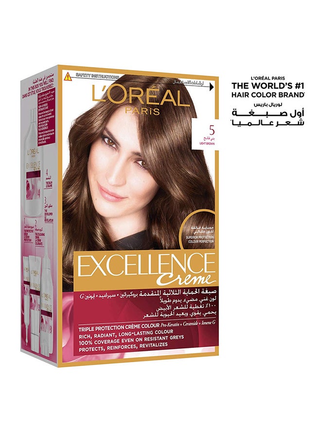 Excellence Crème Hair Color - 5 Light Brown 