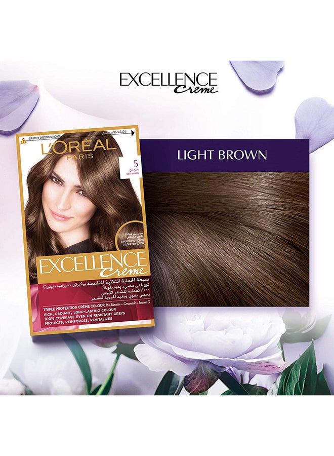Excellence Crème Hair Color - 5 Light Brown 