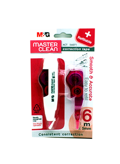Generic Master Clean Correction Tape Red 