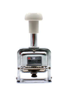 M&G 8-Digit English Numbering Machine Silver 