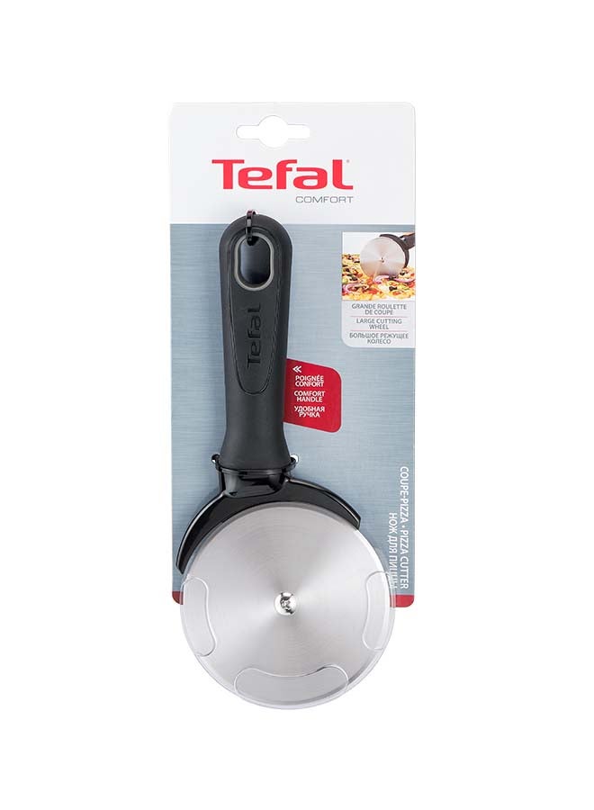 Tefal - TEFAL Comfort Pizza Cutter | Kitcken Tool | High-Heat Resistance | Scratch-Free for Cookware | Dishwasher-Safe | Ergonomic Design | Black | Stainless Steel | 2 Years Warranty | K1291114 Silver/Black 26x11x3cm - Image 1
