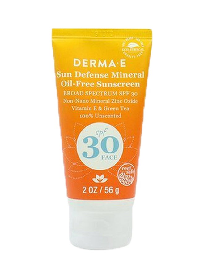 ديرما e كريم واقٍ من الشمس بالمعادن خالٍ من الزيوت بعامل حماية من الشمس SPF30 56جرام