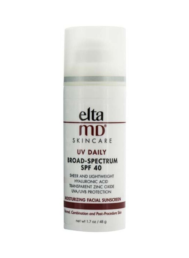 EltaMD UV Daily Moisturizing Facial Sunscreen SPF40 48grams - Image 1