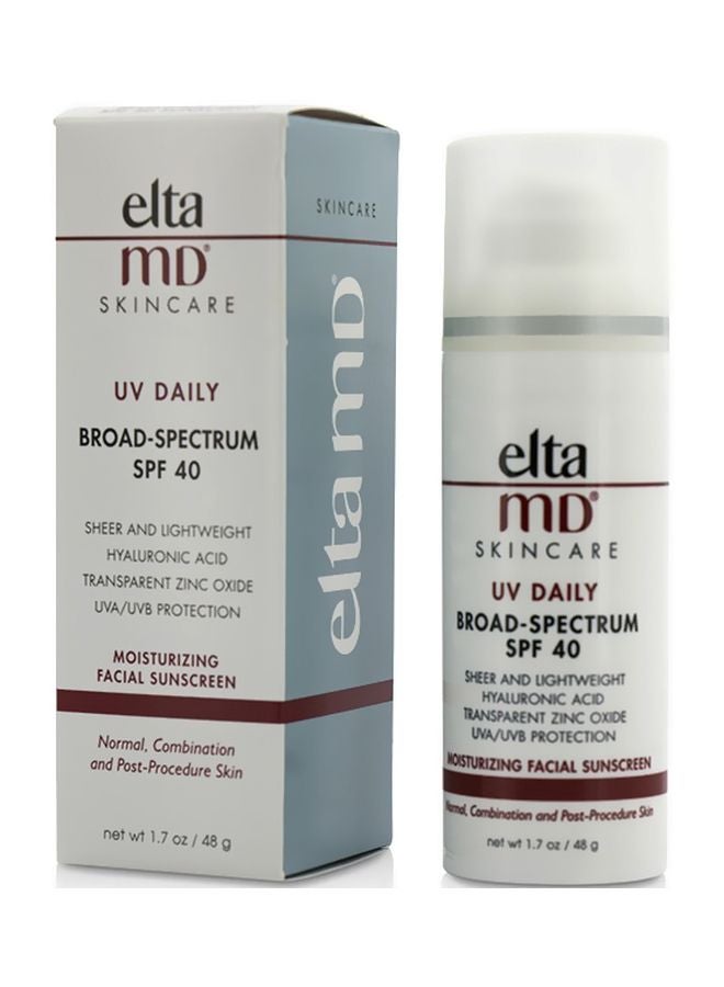 EltaMD UV Daily Moisturizing Facial Sunscreen SPF40 48grams - Image 2