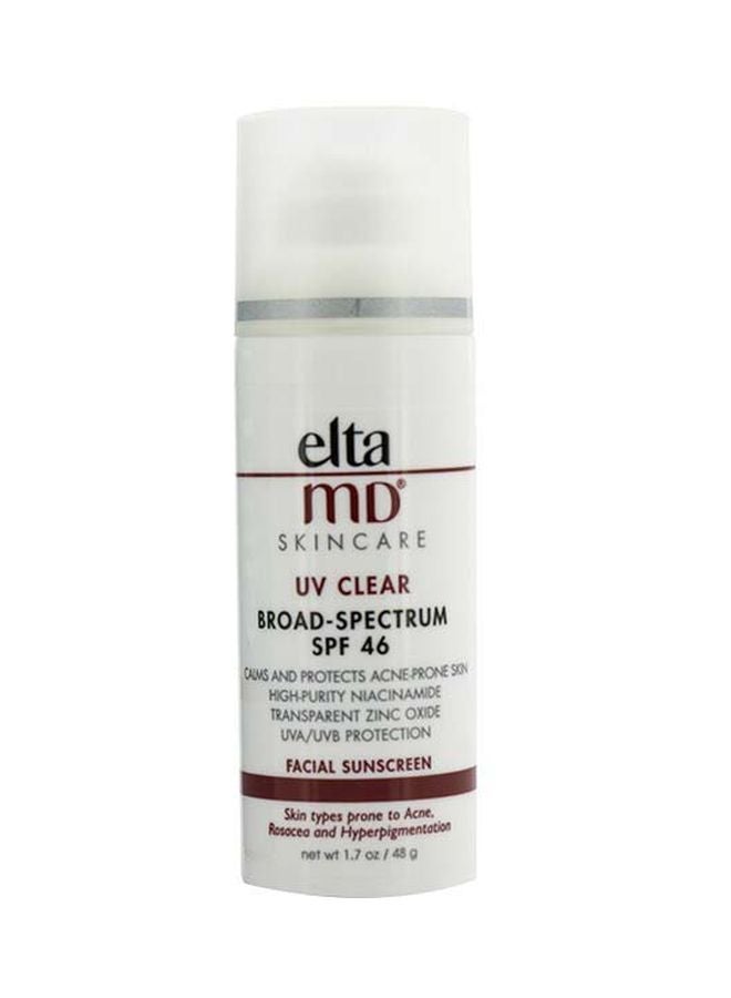 EltaMD UV Clear Broad-Spectrum Facial Sunscreen SPF46 48grams - Image 1