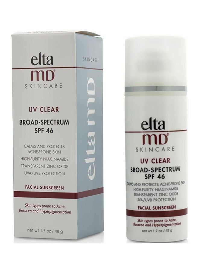 EltaMD UV Clear Broad-Spectrum Facial Sunscreen SPF46 48grams - Image 2