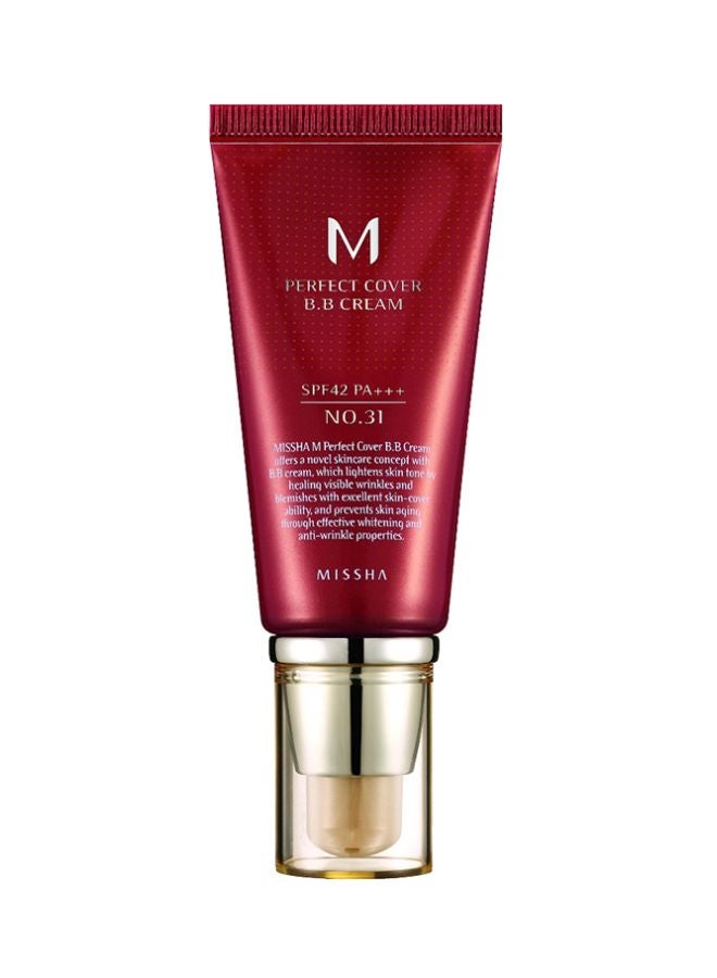 Missha M Perfect Cover BB Cream No. 31 Golden Beige 