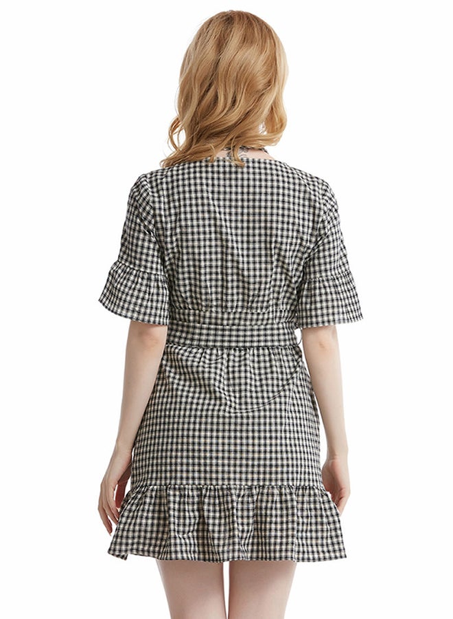 Hanyimidoo Striped Mini Dress Black/White  - Image 2