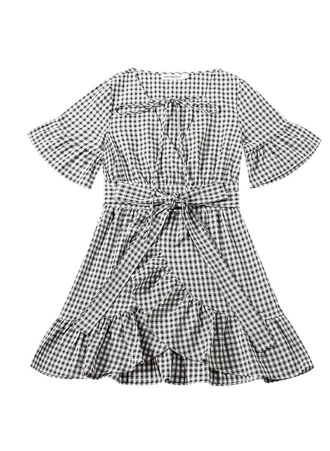 Hanyimidoo Striped Mini Dress Black/White  - Image 4