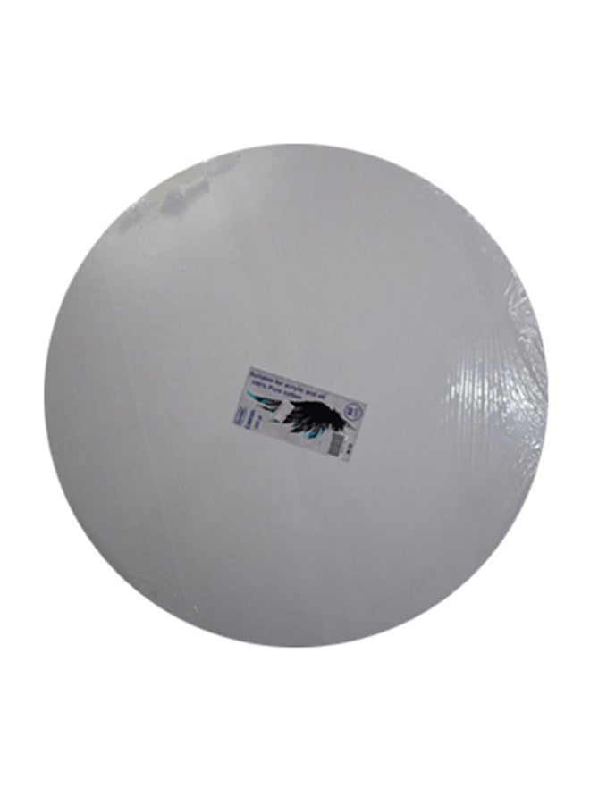 Generic Canvas Circle Board White 