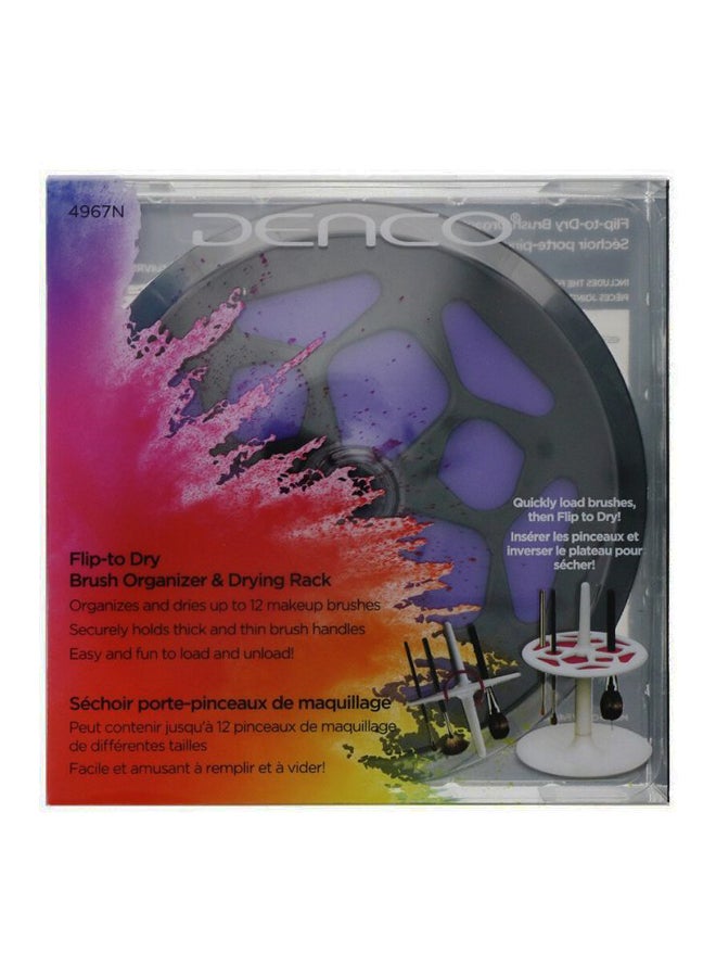 Denco Flip To Dry Brush Organizer Black - Image 2