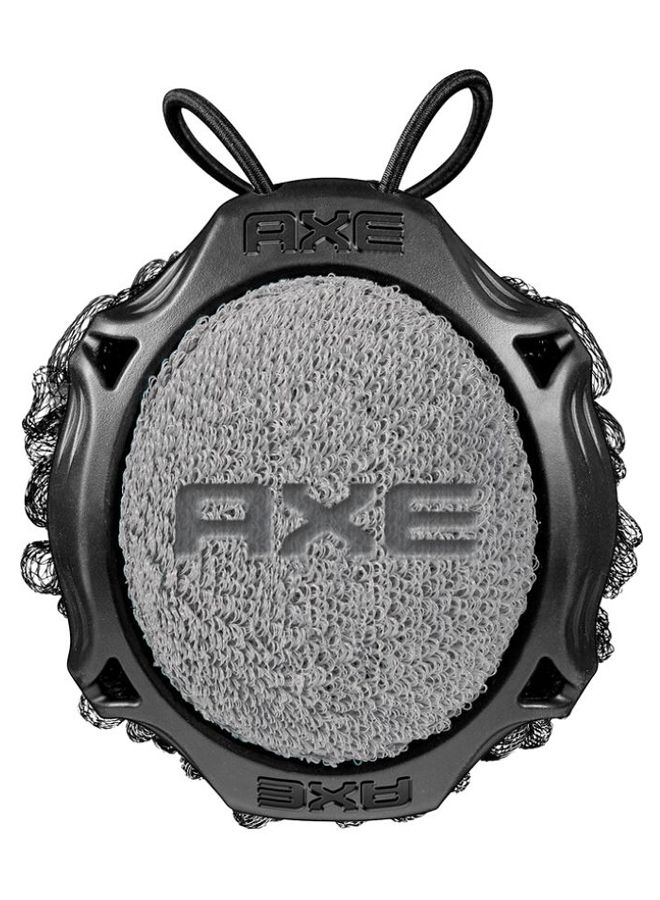 Axe Dual Sided Detailer Shower Sponge Grey/Black - Image 2