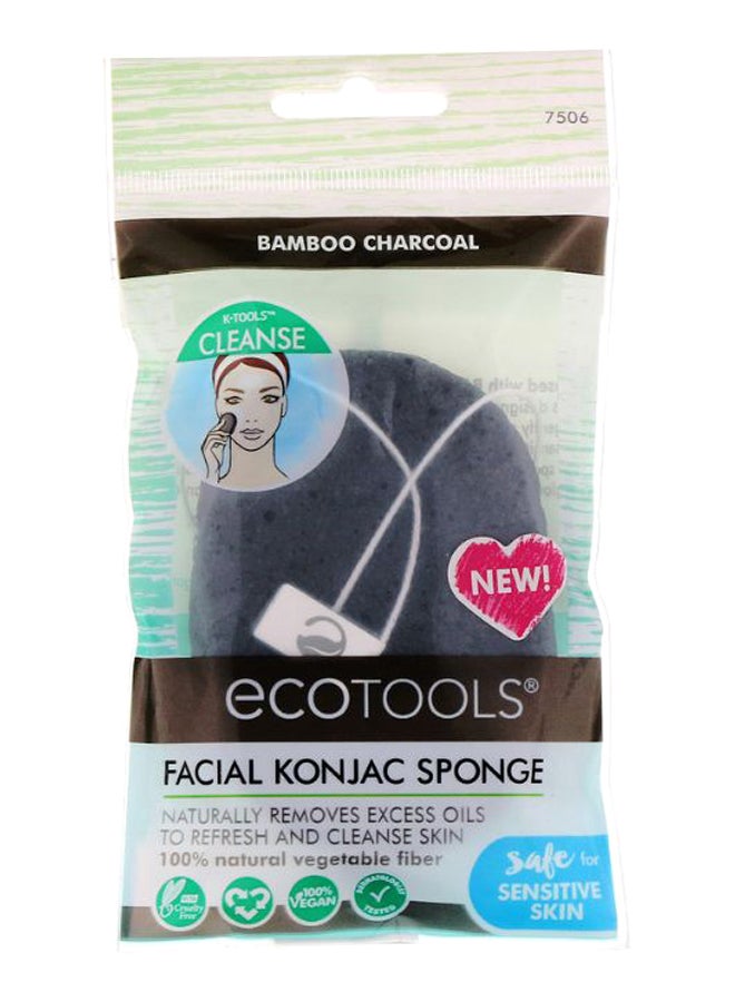 Ecotools Facial Konjac Sponge Bamboo Charcoal - Image 2