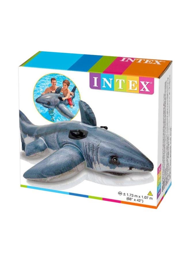INTEX Shark Pattern Ride-On Pool Float 57525EP 68x42inch - Image 2