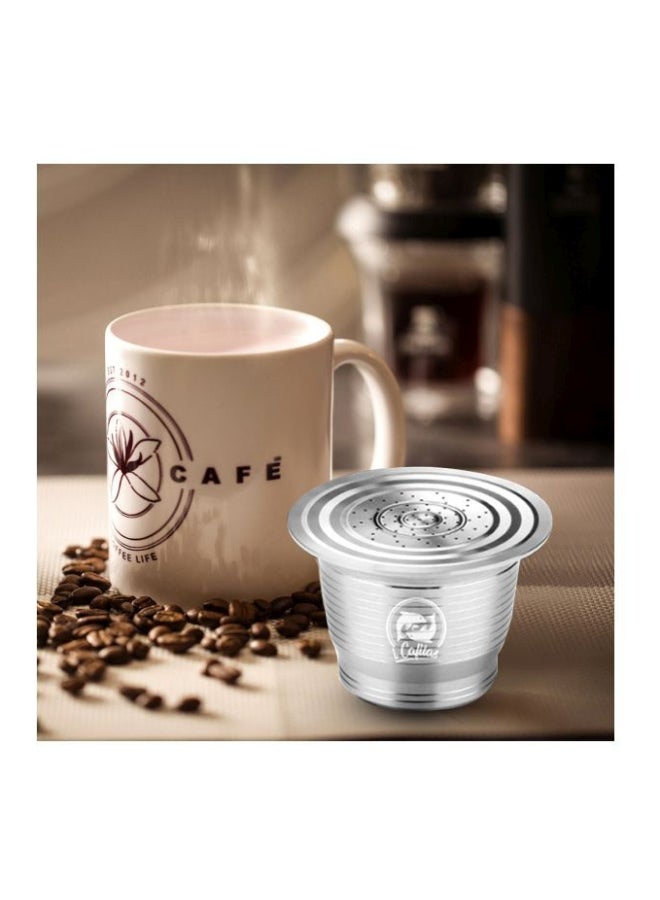 i cafilas Stainless Steel Refillable Coffee Capsules Silver 15x5x12.5centimeter - Image 3