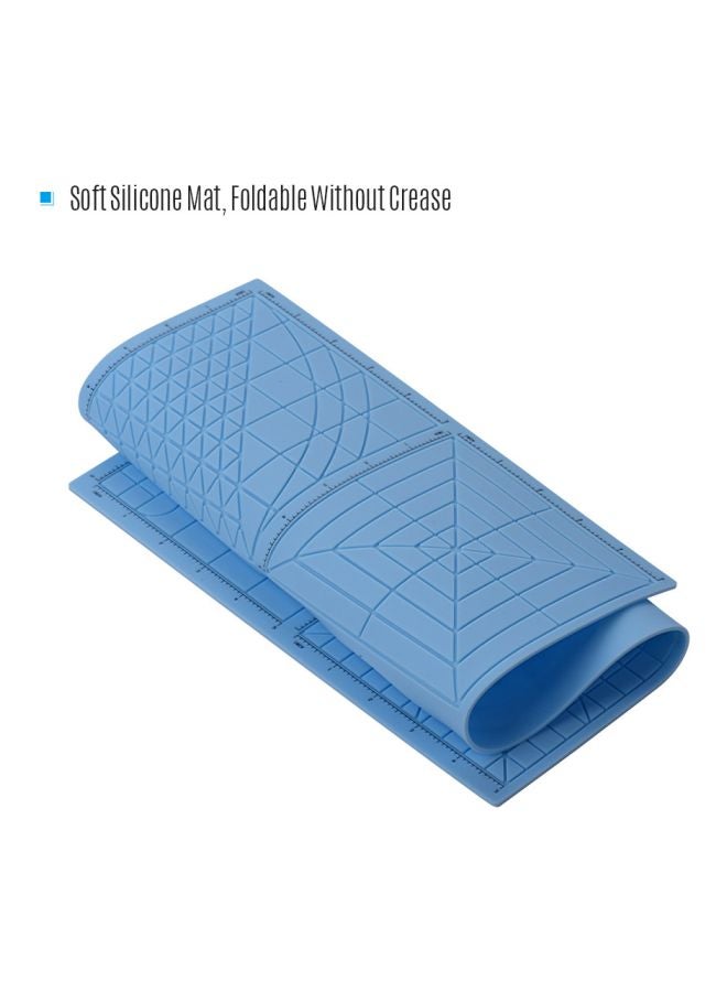 Generic - 3D Printing Silicone Mat With Fingerstalls Blue - Image 1