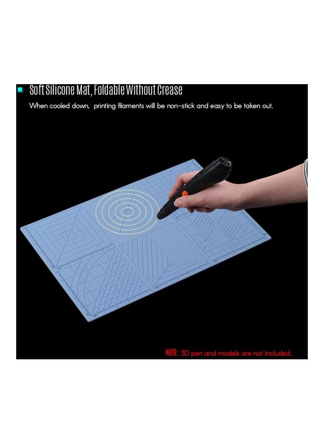 Generic - 3D Printing Silicone Mat With Fingerstalls Blue - Image 1