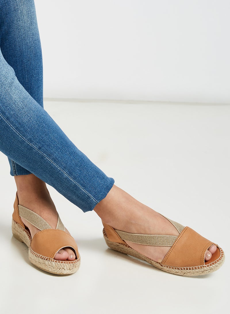 Toni Pons - Etna Leather Espadrille Sandals Brown - Image 1