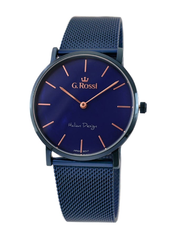 Gino Rossi Women's Layla Round Shape Stainless Steel Analog Watch 8709B2-6F3 - 34 mm - Blue - Image 1