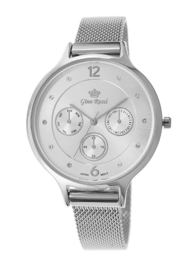 Gino Rossi Women's Birdinia Stainless Steel Analog Watch 10411B-3C1 - 34 mm - Silver - Image 1