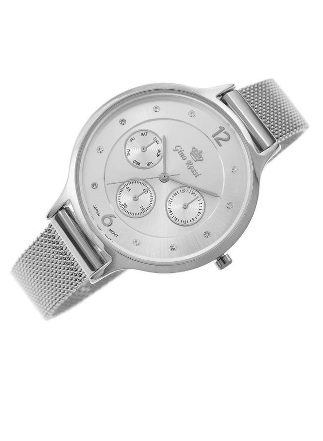 Gino Rossi Women's Birdinia Stainless Steel Analog Watch 10411B-3C1 - 34 mm - Silver - Image 2