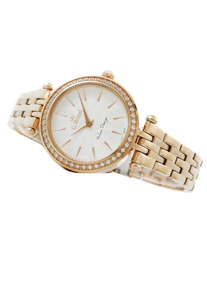 Gino Rossi Women's Serba Round Shape Stainless Steel Analog Watch Serba 11193-3D3 - 27 mm - Gold - Image 2