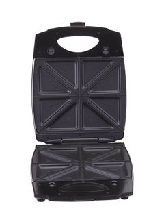 BLACK+DECKER Sandwich Maker, 4 Slots, Non-Stick, Interchangeable Grill Plates, Thermostat Control, Ready to Cook Lights, Easy Dishes, Cool Touch Handle, 1400 W TS4080-B5 Black  - Image 3