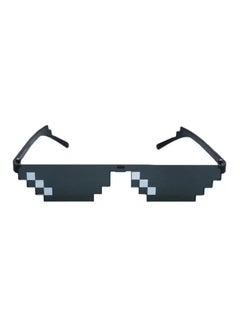Men's Thug Life Asymmetrical Sunglasses - Lens Size: 155 mm
