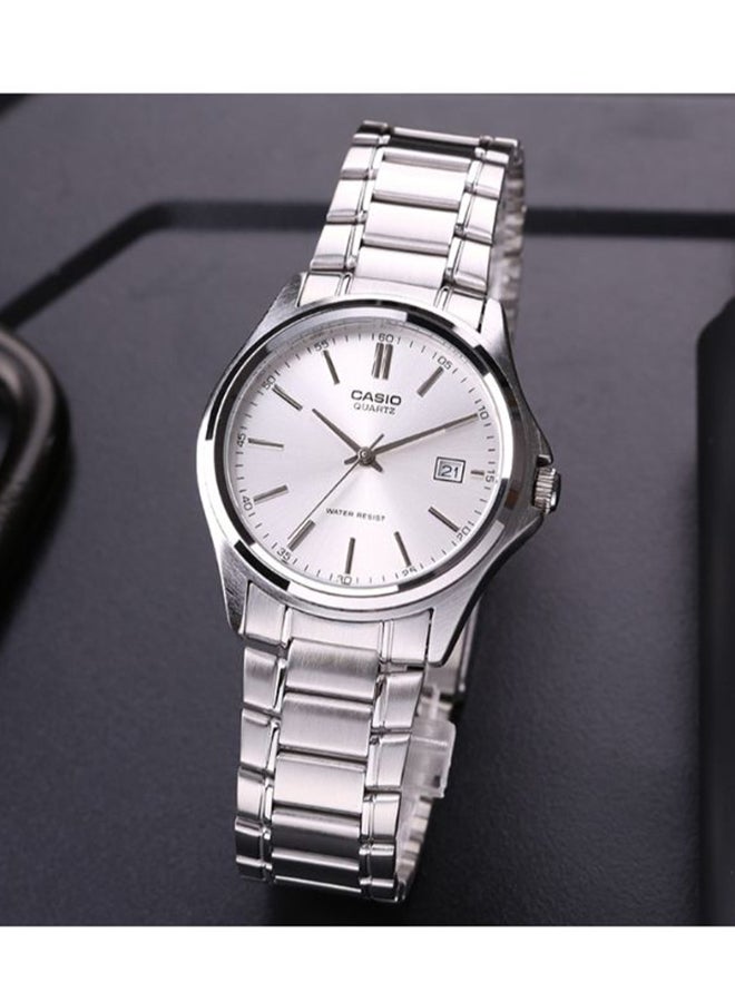 CASIO Men's Water Resistant Analog Watch MTP-1183A-7A - 39 mm - Silver - Image 2