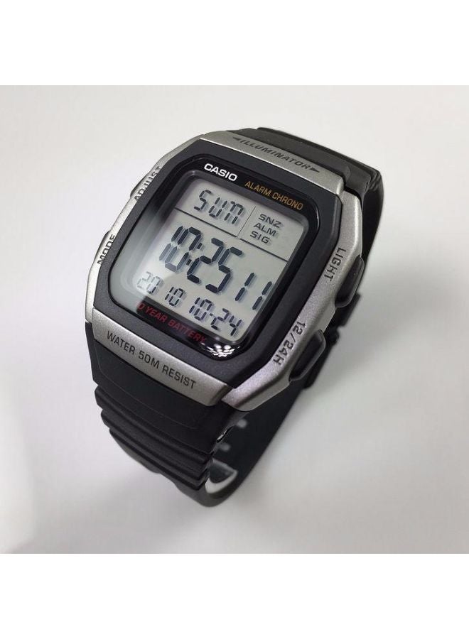 CASIO Men's Water Resistant Digital Watch W-96H-1A - Image 3