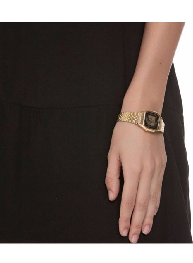 كاسيو ساعة رقمية الوميناتور LA680WGA-1DF - مقاس 34 مم - لون ذهبي للنساء - Image 2