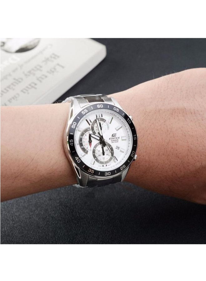 CASIO Men's Edifice Chronograph Watch EFV-550D-7AVUDF - 53 mm - Silver - Image 2