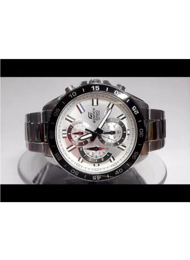 CASIO Men's Edifice Chronograph Watch EFV-550D-7AVUDF - 53 mm - Silver - Image 3