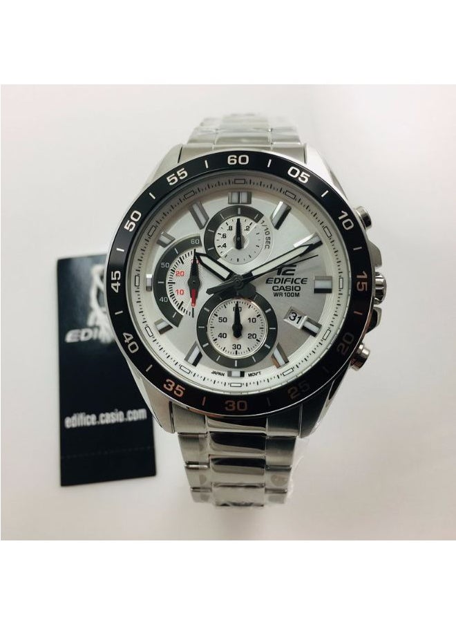 CASIO Men's Edifice Chronograph Watch EFV-550D-7AVUDF - 53 mm - Silver - Image 4