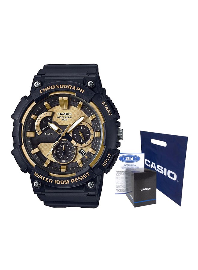 كاسيو ساعة كرونوغراف مقاومة للماء طراز MCW-200H-9AVEF للرجال - Image 3