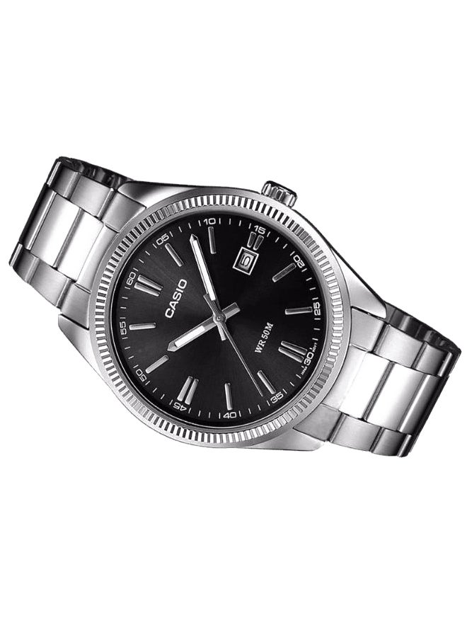 CASIO - Men's Water Resistant Analog Watch MTP-1302D-1A1VE - 30 mm - Silver - Image 1
