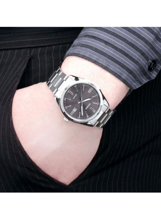 CASIO - Men's Water Resistant Analog Watch MTP-1302D-1A1VE - 30 mm - Silver - Image 1