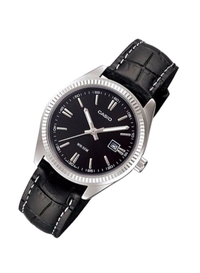 CASIO Women's Leather Analog Wrist Watch LTP-1302L-1AV - Image 2