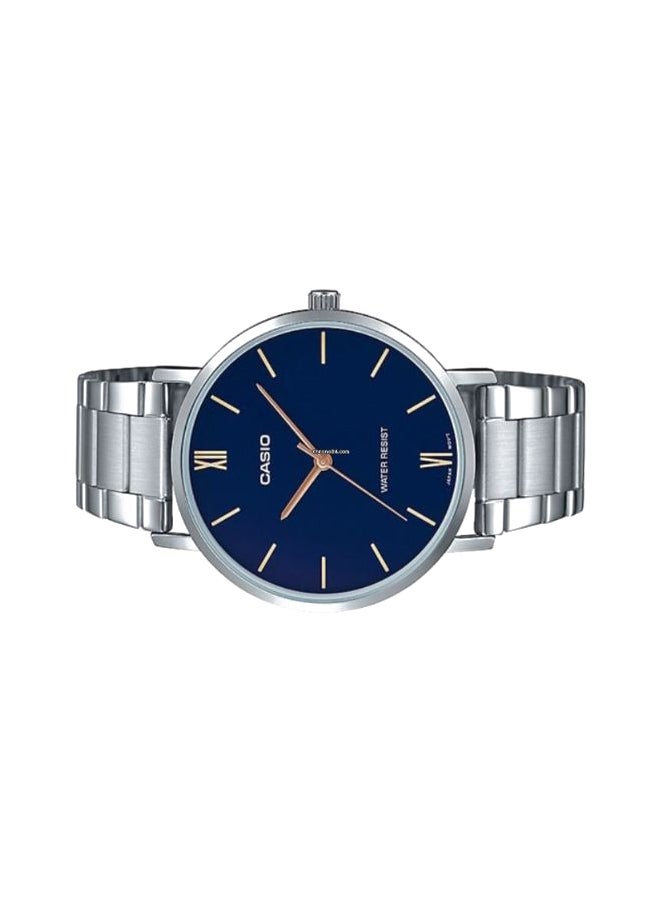 CASIO Men's Water Resistant Analog Watch MTP-VT01D-2BUDF - 40 mm - Silver - Image 2