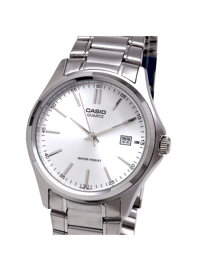 Men's Water Resistant Analog Watch MTP-1183A-7ADF - 39 mm - Silver
