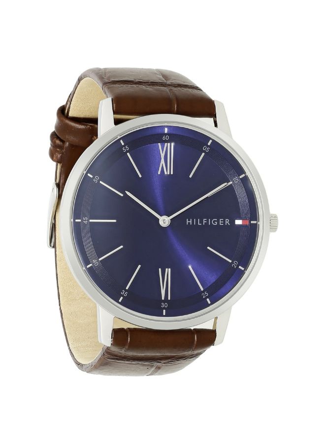 TOMMY HILFIGER Men's Leather Analog Wrist Watch 1791514  - Image 2