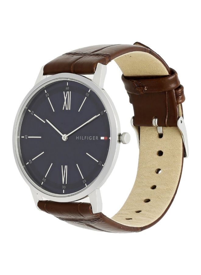 TOMMY HILFIGER Men's Leather Analog Wrist Watch 1791514  - Image 3